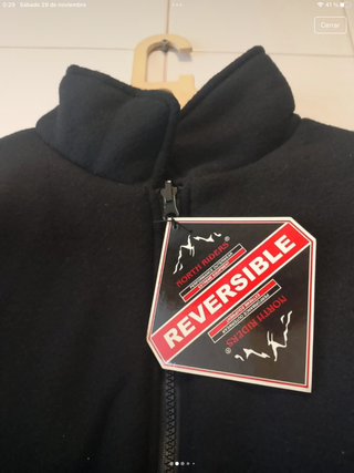 Chamarra Reversible Polar/Agua Talla XL nort rider