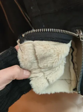 Chaqueta Brownie negra forrada M