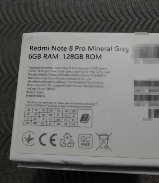 Xiaomi Redmi Note 8 Pro 128GB Argento