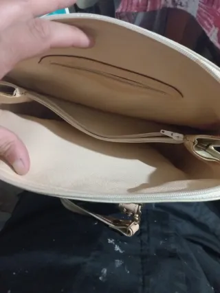 Borsa Louis Vuitton Beige/Marrone
