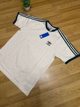 Camiseta Adidas Blanca y Verde