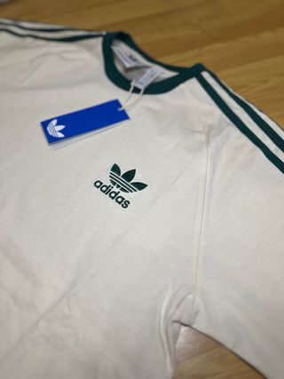 Camiseta Adidas Blanca y Verde