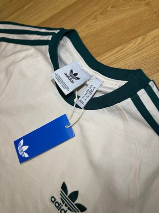Camiseta Adidas Blanca y Verde