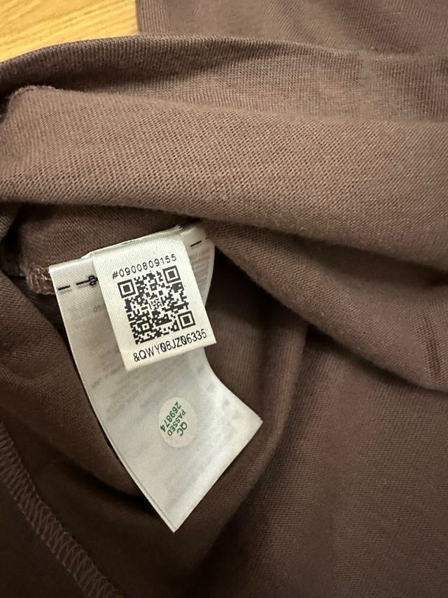 Camiseta Adidas Marrón Rayas Blancas