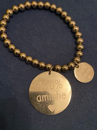 Bracciale 100% Amiche con ciondoli