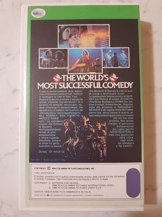 Ghostbusters (Acchiappafantasmi) anni 80 VHS