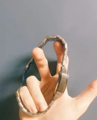 Reloj Cartier Azul y Plateado