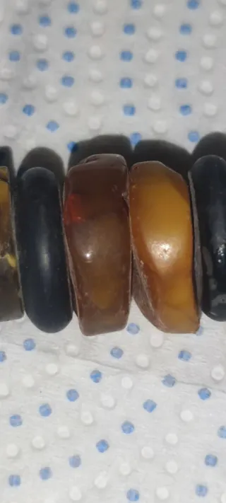 Collar Ámbar Africano Cierre Plata