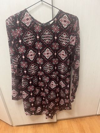 Mono corto estampado mujer