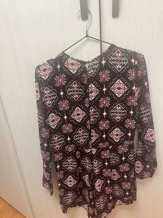 Mono corto estampado mujer