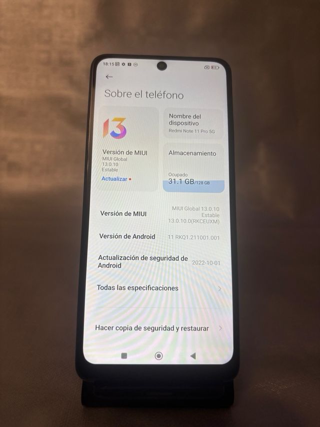 Xiaomi Redmi Note 11 Pro 5G Azul