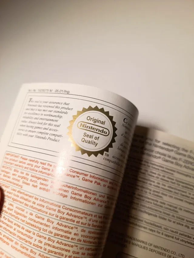 Manuale F-Zero Maximum Velocity per Game Boy Advance