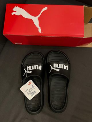 Chanclas Puma Negras Talla 40 sin estrenar