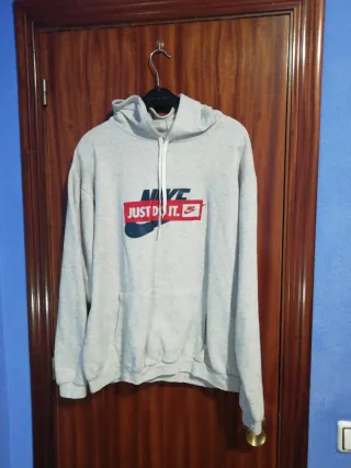 Sudadera Nike Gris Talla M-L
