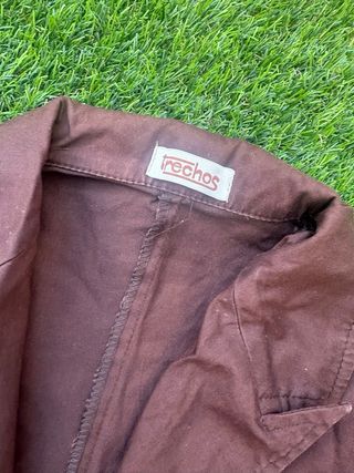 Conjunto Falda y Chaqueta Marrón Bordado