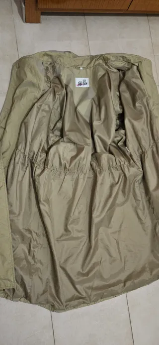 Gabardina Vintage Oversize Verde Oliva