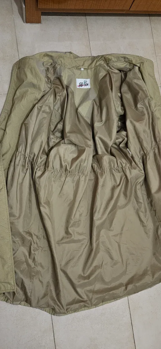 Gabardina Vintage Oversize Verde Oliva