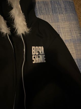 Felpa con cappuccio Born 2 Shine