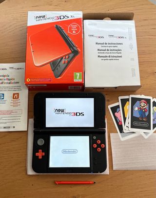 Nuovo Nintendo 3DS XL Arancione IPS Completo