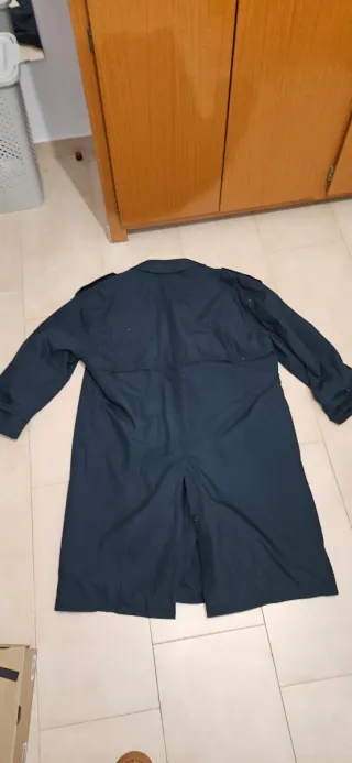 Trench oversize verde azulado