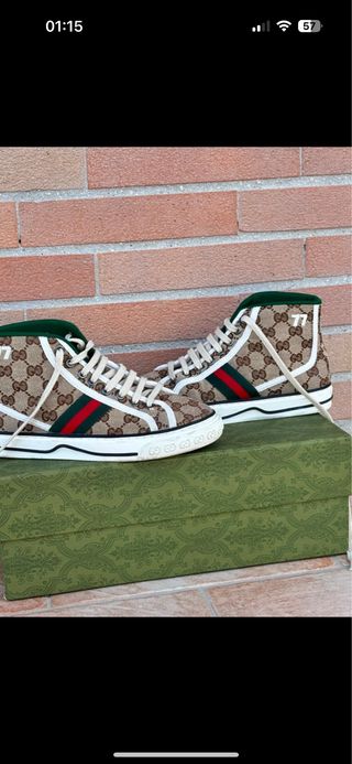 Scarpe Gucci Tennis 77 usate Poche volte,eleganti