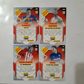 4 Cromos Mega Heroes MGK 2016-17