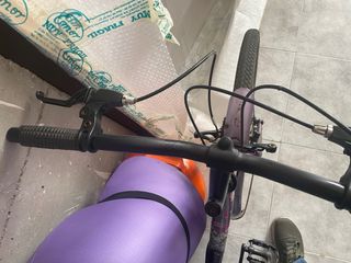 Bicicleta de paseo morada