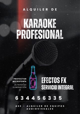 ALQUILER DE KARAOKE PROFESIONAL