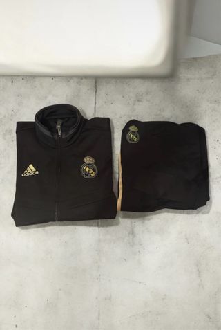 Tuta Completa Real Madrid Adidas Nero Oro