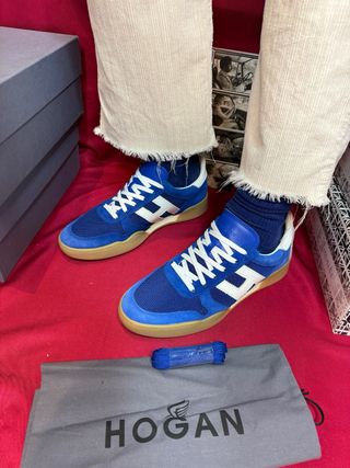 Zapatillas Hogan H357 Talla 43.5 Azul