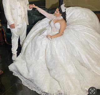 Vestido de Novia Gitana Blanco talla 36-38 corset