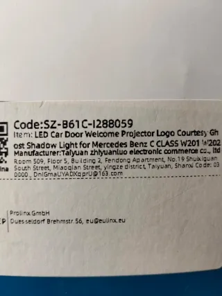 Luces Bienvenida Mercedes (4 uds)