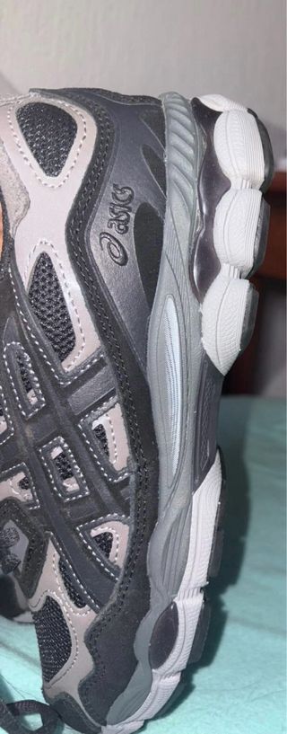 ASICS Tenis Zapatillas Moda Negro Gris