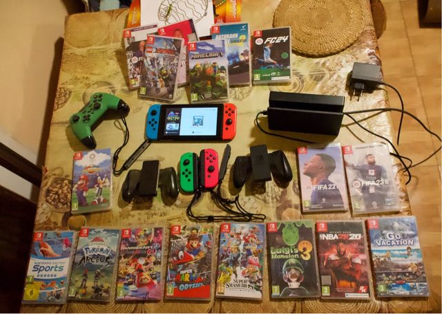 Nintendo Switch + 15 Juegos