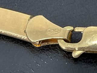 collar oro 18k con piedra 21cm