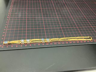 collar oro 18k con piedra 21cm