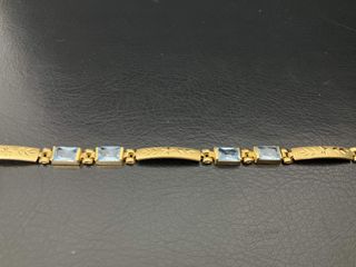 pulsera oro 18k con piedra