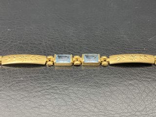 pulsera oro 18k con piedra