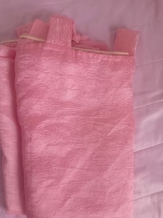 Coppia tende rosa salmone 140x280 cm