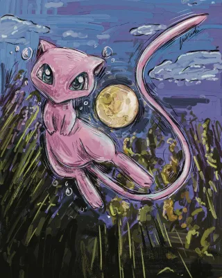 Dibujo Mew Pokémon Frikadri