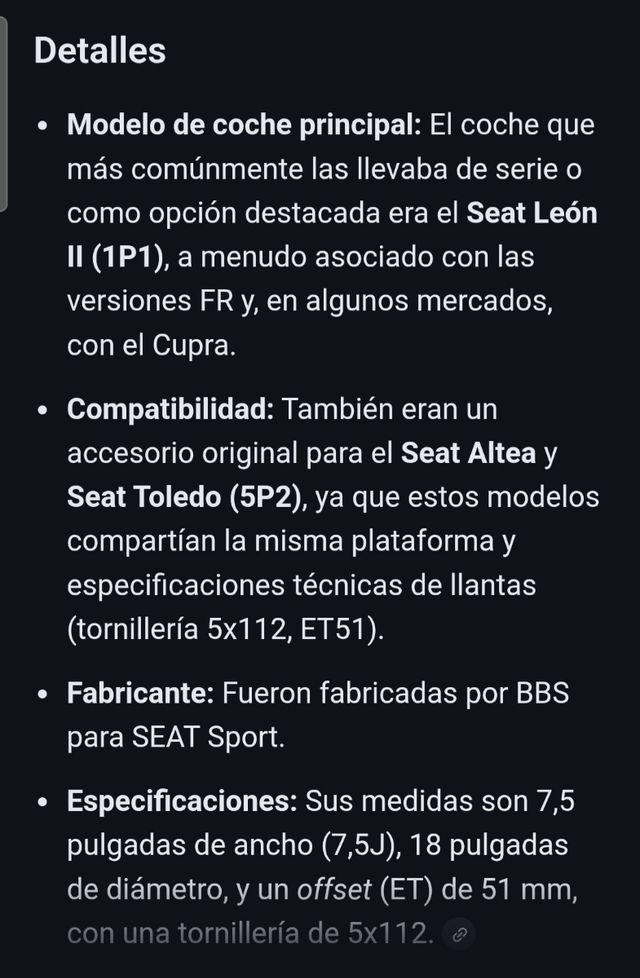 4 Llantas BBS Seat Sport 18