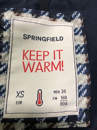 Impermeable térmico Springfield pata de gallo XS