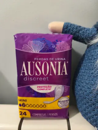 24 unidades. Compresas Ausonia Discreet Mini.