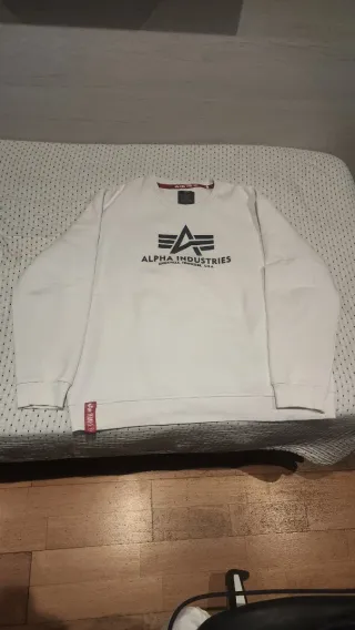 Sudadera Alpha Industries Blanca