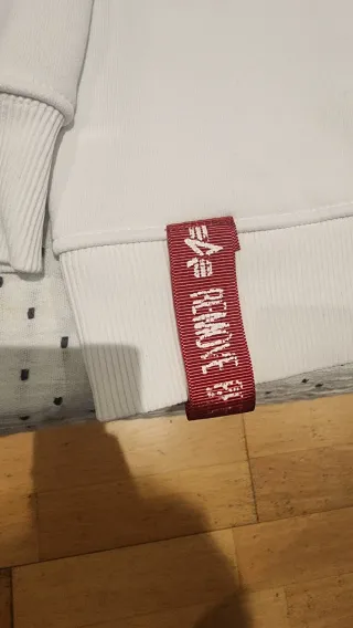 Sudadera Alpha Industries Blanca