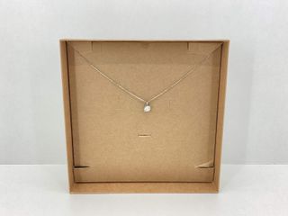 collar oro 18k con diamante de laboratorio 23cm