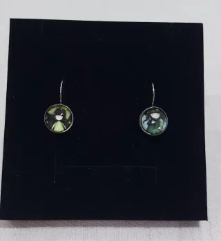 Pendientes de Plata con Dibujo