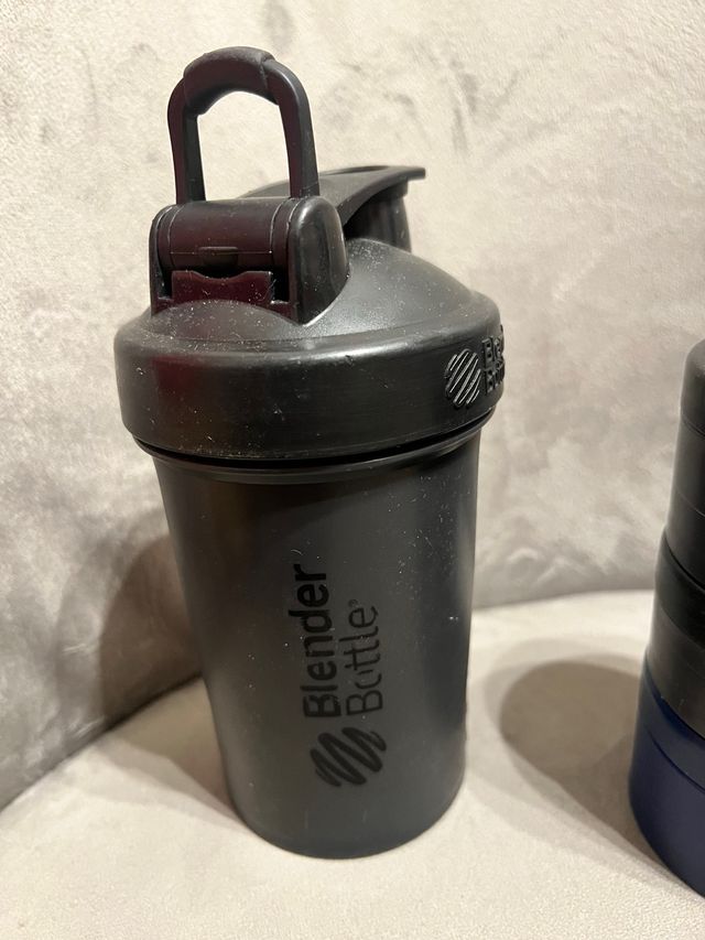 Garrafa Misturadora Gym Preta