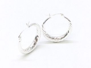 argollas plata 925mm