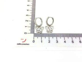 argollas plata 925mm con piedra con circonita